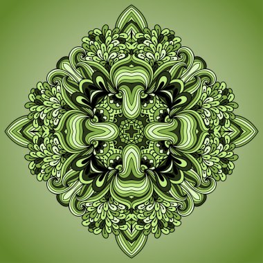 Oryantal tarzı renkli mandalalar vektör görüntü.