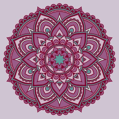 Oryantal tarzı renkli mandalalar vektör görüntü.