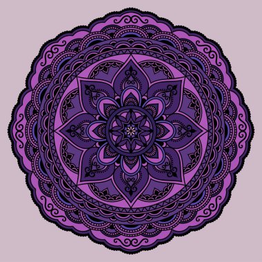 Oryantal tarzı renkli mandalalar vektör görüntü.