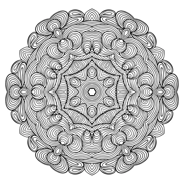 Vector henna tatoo mandala. Estilo Mehndi . —  Vetores de Stock