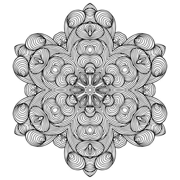 Vector henna tatoo mandala. Estilo Mehndi . — Vetor de Stock