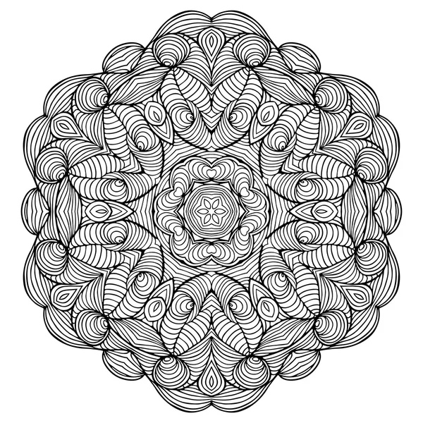 Vector henna tatoo mandala. Estilo Mehndi . — Archivo Imágenes Vectoriales