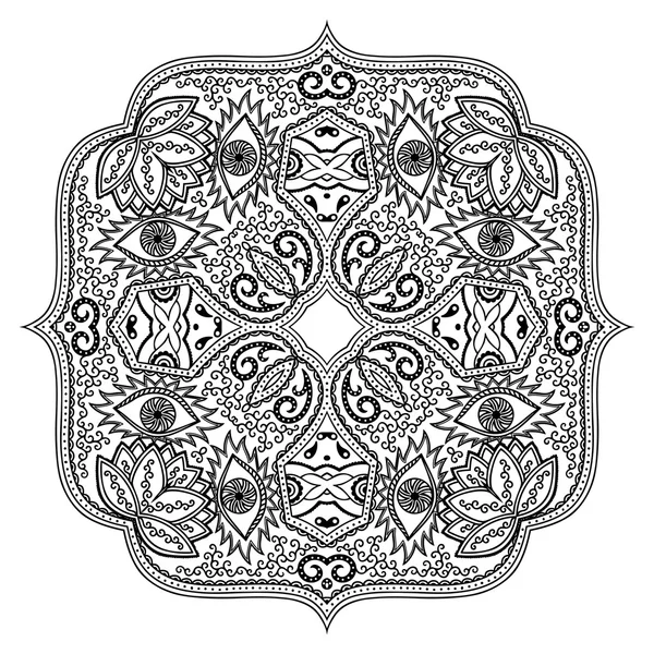 Vector henna tatoo mandala. Estilo Mehndi . — Archivo Imágenes Vectoriales