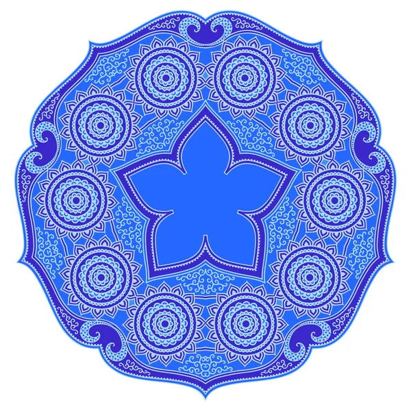 Vektor kép színes Mandala keleti stílusú. — Stock Vector