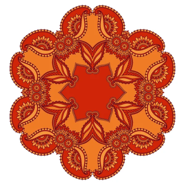 Image vectorielle de mandalas colorés dans un style oriental . — Image vectorielle