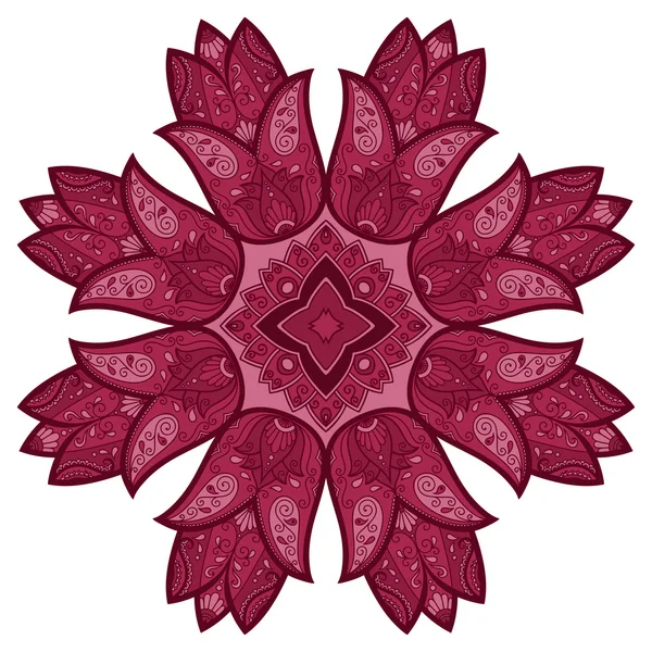 Image vectorielle de mandalas colorés dans un style oriental . — Image vectorielle