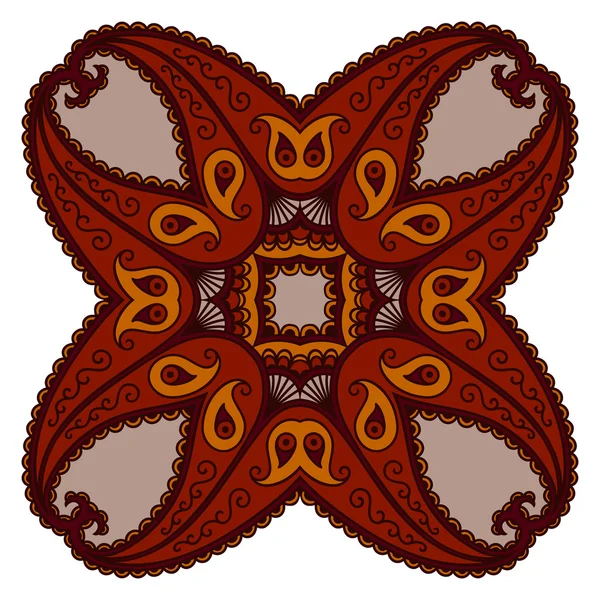 Image vectorielle de mandalas colorés dans un style oriental . — Image vectorielle