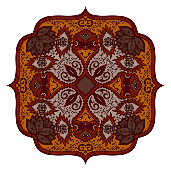 Imagem vetorial de mandalas coloridas em estilo oriental . — Vetor de Stock