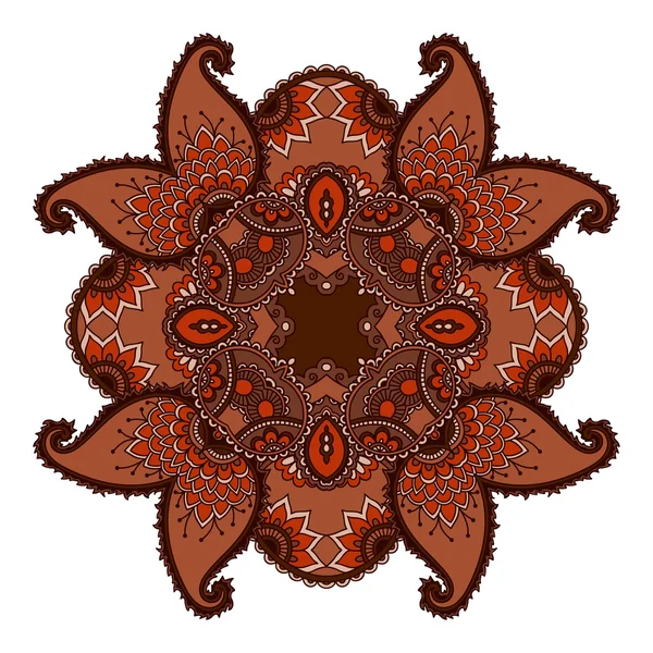 Imagen vectorial de mandalas de color en estilo oriental . — Archivo Imágenes Vectoriales