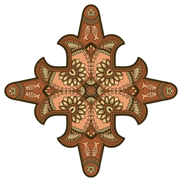 Immagine vettoriale di mandala colorati in stile orientale . — Vettoriale Stock