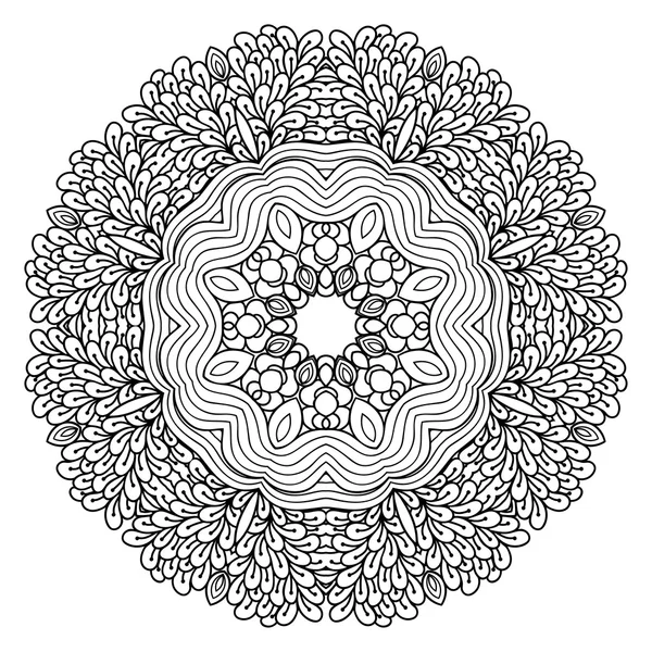 Vector henna tatoo mandala. Style Mehndi . — Image vectorielle