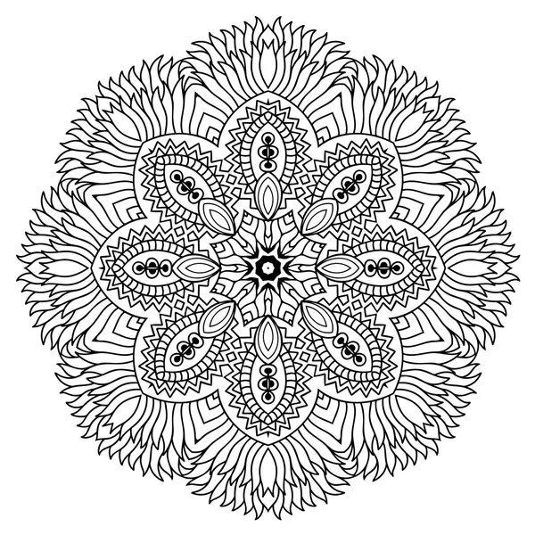 Vector henna tatoo mandala. Estilo Mehndi . — Archivo Imágenes Vectoriales