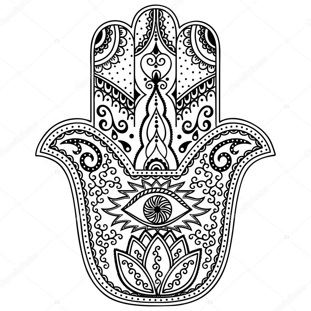 Vector hamsa hand drawn symbol Stock Vector Image by ©rugame.tera.gmail ...