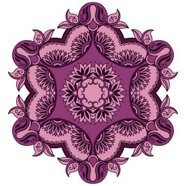 Oryantal tarzı renkli mandalalar vektör görüntü.