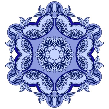 Oryantal tarzı renkli mandalalar vektör görüntü.