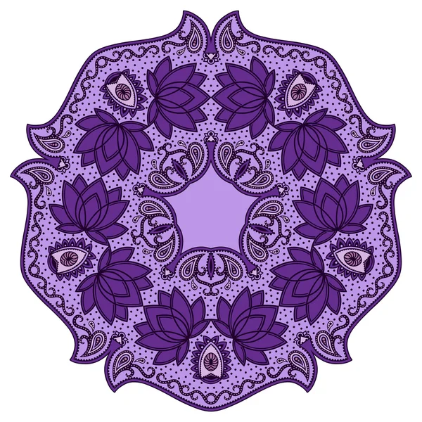 Oryantal tarzı renkli mandalalar vektör görüntü.