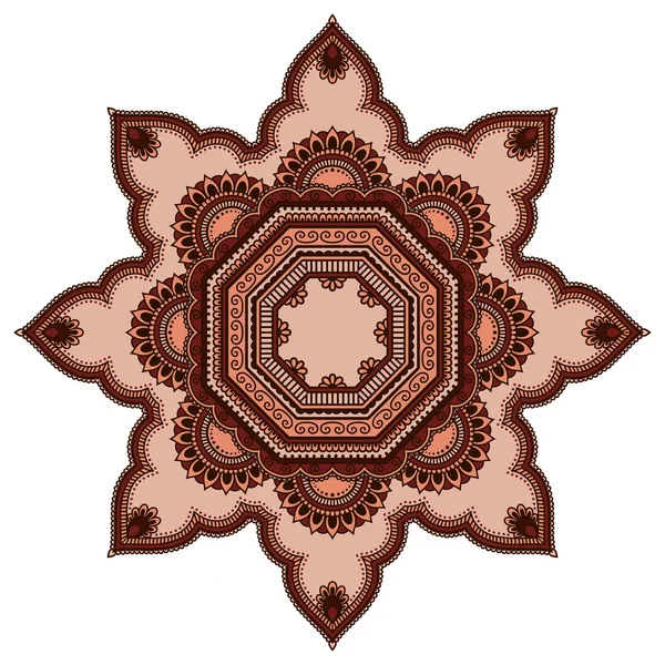 Imagen vectorial de mandalas de color en estilo oriental . — Archivo Imágenes Vectoriales