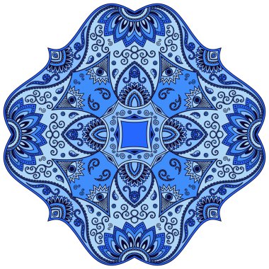 Oryantal tarzı renkli mandalalar vektör görüntü.