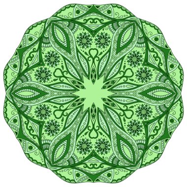 Oryantal tarzı renkli mandalalar vektör görüntü.