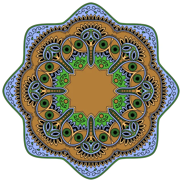 Imagen vectorial de mandalas de color en estilo oriental . — Vector de stock