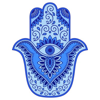 Renk vektör Hamza el çekilmiş simgesi.