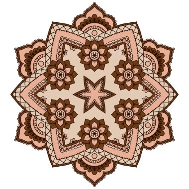 Oryantal tarzı renkli mandalalar vektör görüntü.