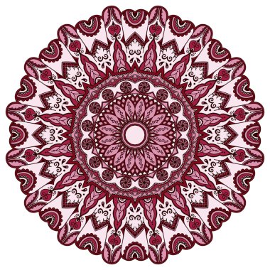 Oryantal tarzı renkli mandalalar vektör görüntü.