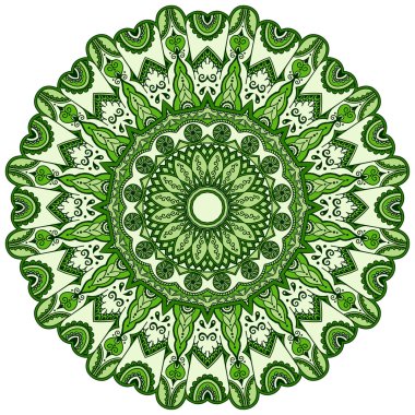 Oryantal tarzı renkli mandalalar vektör görüntü.