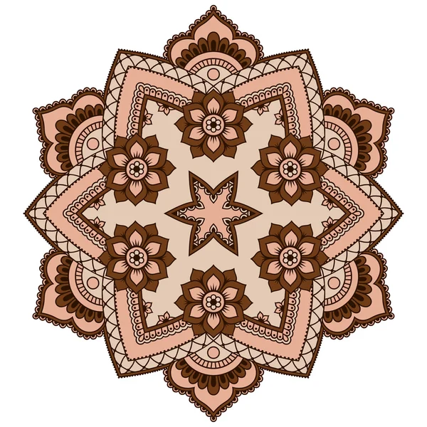 Imagen vectorial de mandalas de color en estilo oriental . — Archivo Imágenes Vectoriales