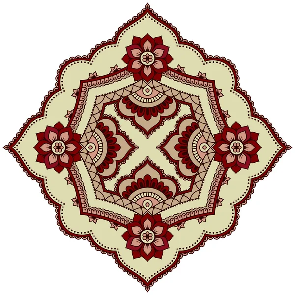 Immagine vettoriale di mandala colorati in stile orientale . — Vettoriale Stock