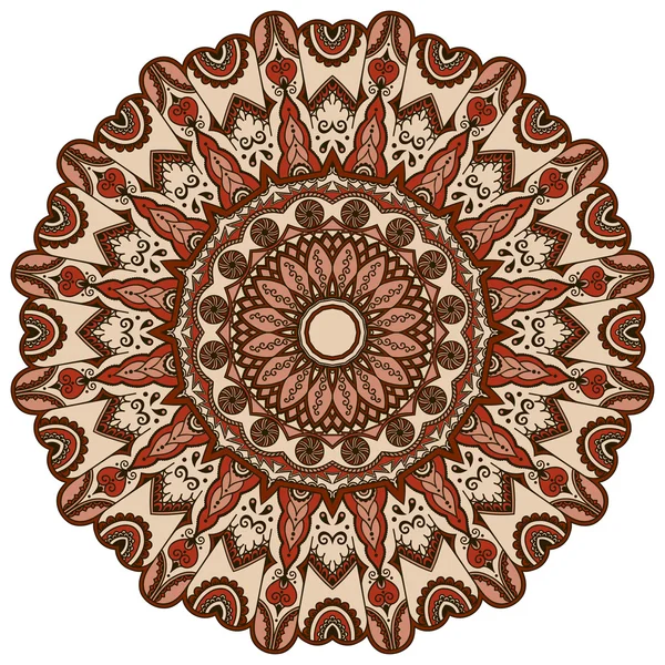 Imagem vetorial de mandalas coloridas em estilo oriental . — Vetor de Stock