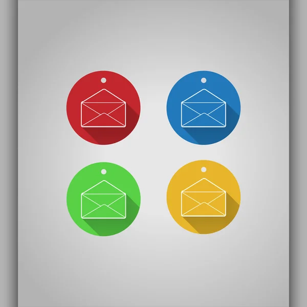 Set of mail icons — Stock Photo, Image