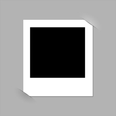 boş fotoğraf çerçevesi.
