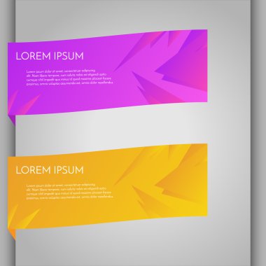 İki parlak vektör afiş.