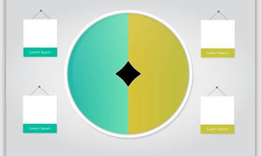 Dört asılı işaretleri.