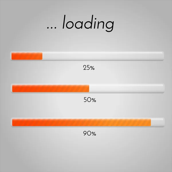 Vector loading bar. — Stock Vector