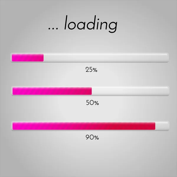 Vector loading bar. — Stock Vector