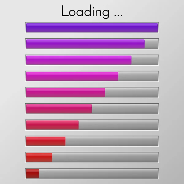 Barra de carregamento vetorial . —  Vetores de Stock