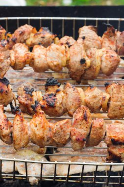 Taze Kebap ızgara şiş üzerinde