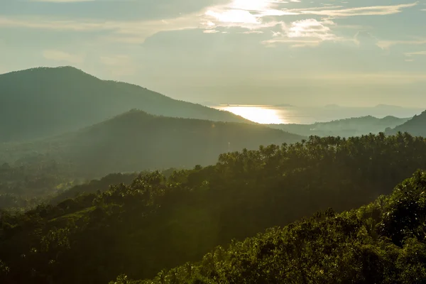 Veduta del paesaggio di Samui alla sera — Foto Stock