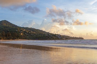 Gün batımında Phuket beach