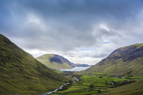 Scafell Pike, land kant lake district mooie — Stockfoto