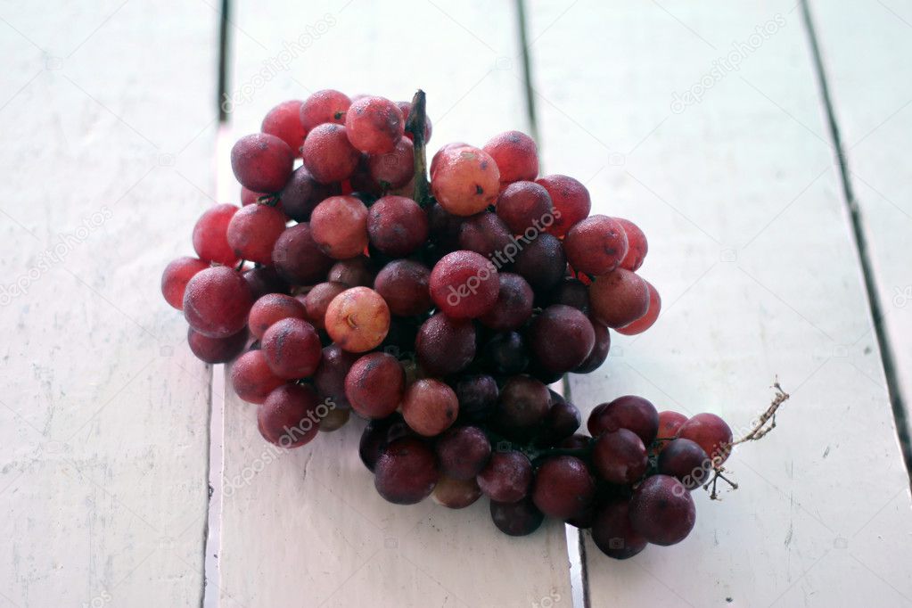 Red grapes from the farm