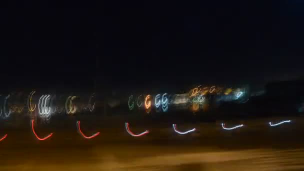 Istanbul nacht rijden — Stockvideo