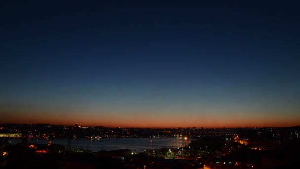 Dia a noite em Istambul — Vídeo de Stock