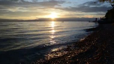 Sunset bulvarında göl Timelapes