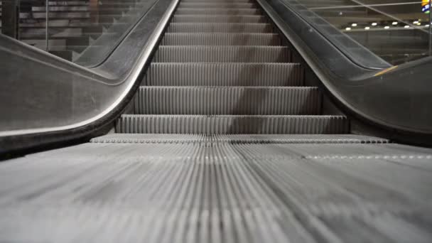 Escalator Running Up — Stock Video