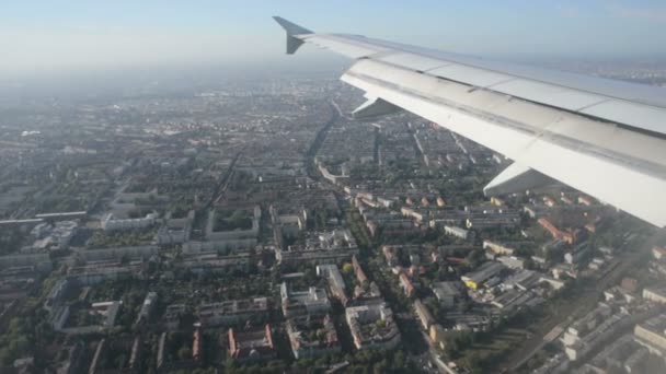 Вид с воздуха на Берлин — стоковое видео
