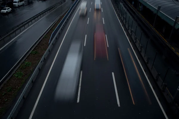 Istanbul manzarası görünümü gün batımında.