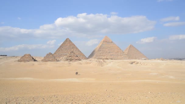 Pirámide de Giza en Egipto — Vídeos de Stock